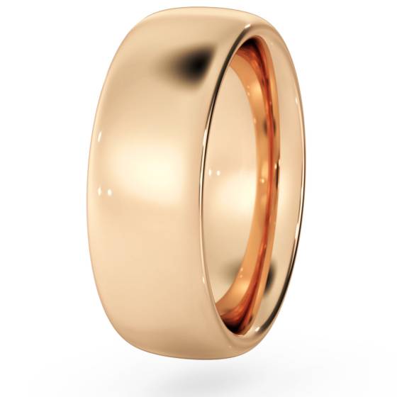 DHC07H Traditional Court Wedding Ring - Heavy weight, 7mm width