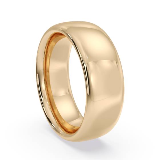 DHC07H Traditional Court Wedding Ring - Heavy weight, 7mm width