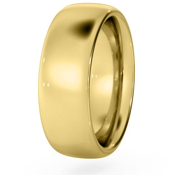 DHC07H Traditional Court Wedding Ring - Heavy weight, 7mm width