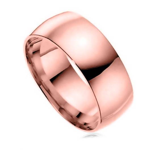 DHC08 Traditional Court Wedding Ring - Lightweight, 8mm width