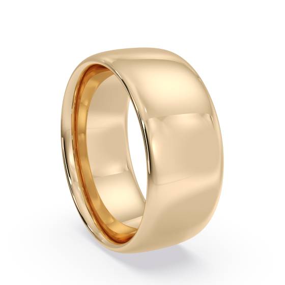 DHC08 Traditional Court Wedding Ring - Lightweight, 8mm width