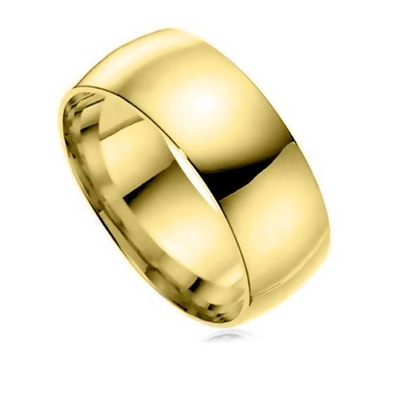 DHC08 Traditional Court Wedding Ring - Lightweight, 8mm width