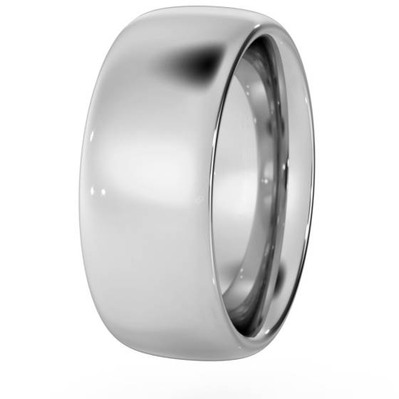 DHC08H Traditional Court Wedding Ring - Heavy weight, 8mm width