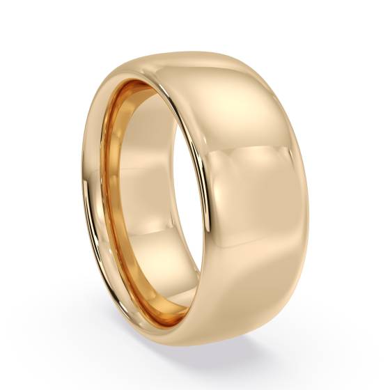 DHC08H Traditional Court Wedding Ring - Heavy weight, 8mm width