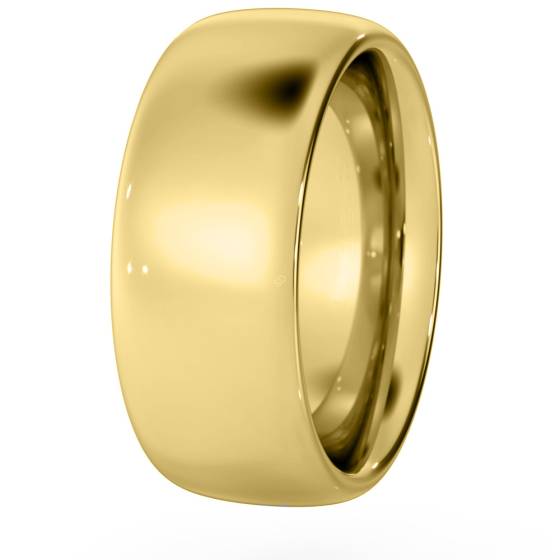 DHC08H Traditional Court Wedding Ring - Heavy weight, 8mm width