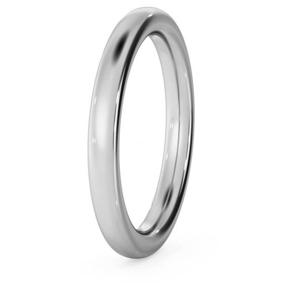 DHC25H Traditional Court Wedding Ring - Heavy weight, 2.5mm width