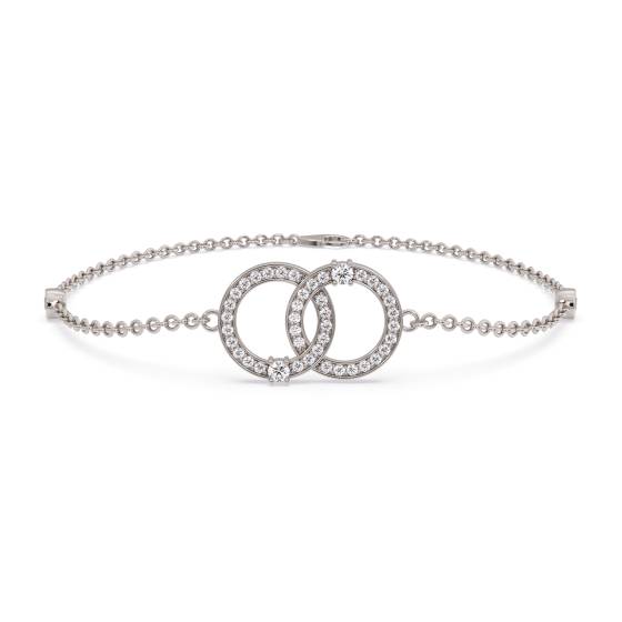 9k White Gold 0.20ct Diamond Bracelet