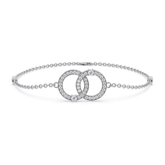 9k White Gold 0.20ct Diamond Bracelet