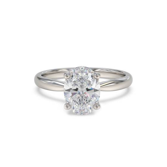 Oval Diamond Engagement Ring