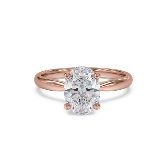 Oval Diamond Engagement Ring
