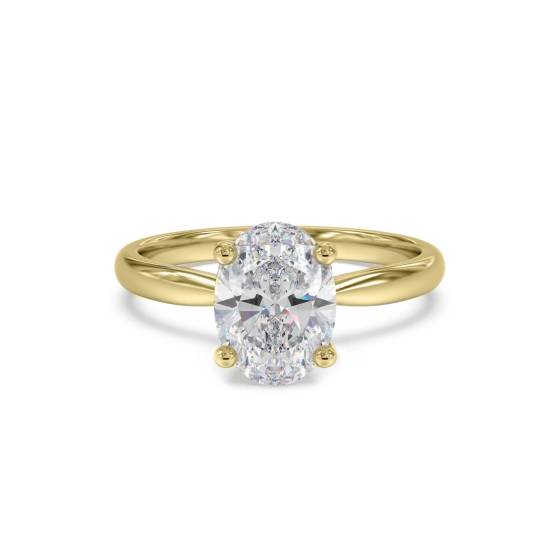 Oval Diamond Engagement Ring