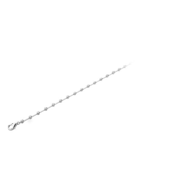 1.00ct VVS/E-F Natural Round Diamond Bracelet in 18k White Gold