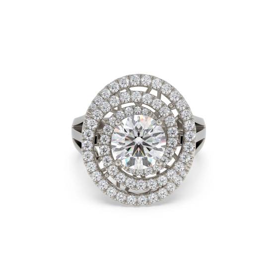 Round Diamond Designer Ring