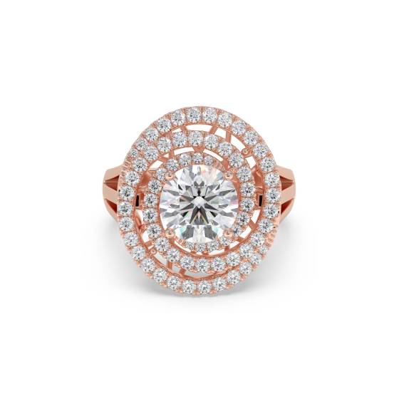Round Diamond Designer Ring