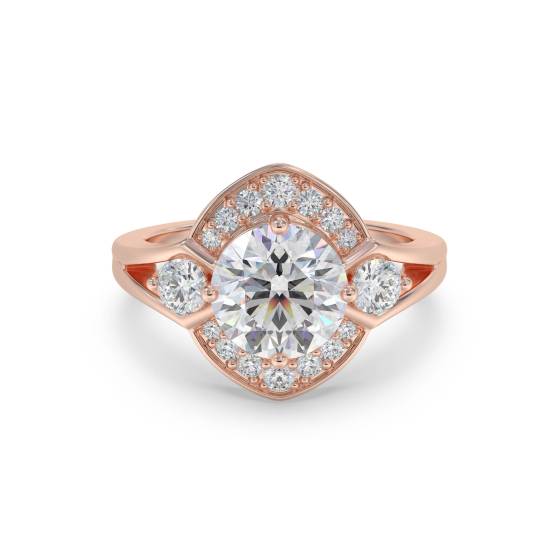 Round Diamond Designer Ring