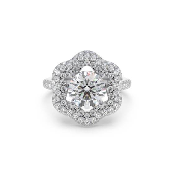 Round Diamond Designer Ring