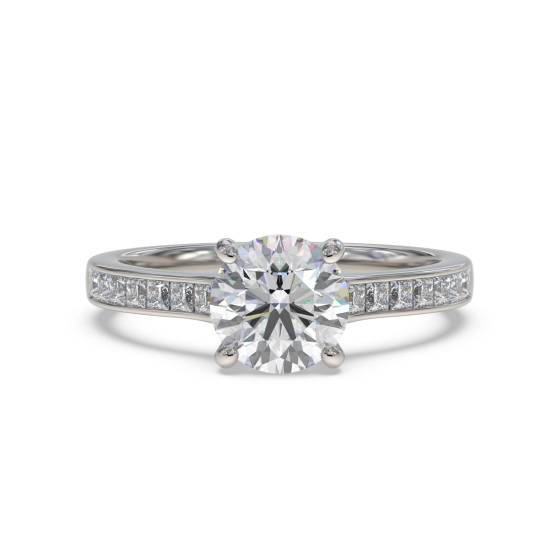 Shoulder Set Diamond Engagement Ring