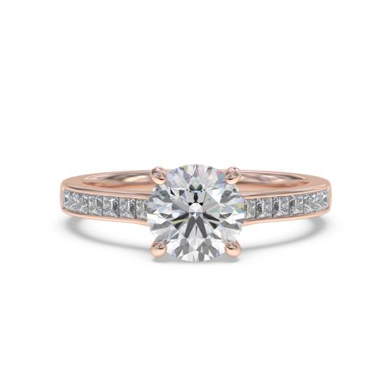 Shoulder Set Diamond Engagement Ring