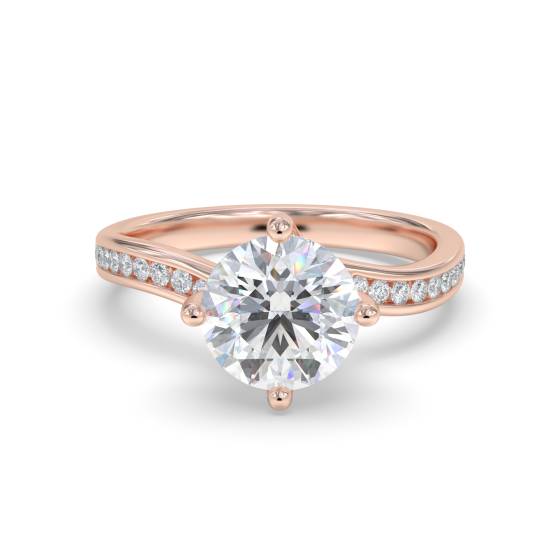Shoulder Set Diamond Engagement Ring