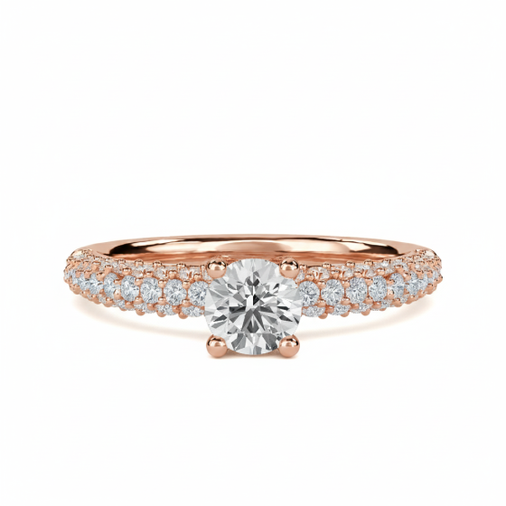 Classic Vintage Round Diamond Ring