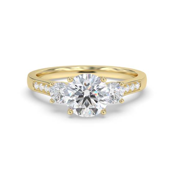 Unique Round Diamond Vintage Ring
