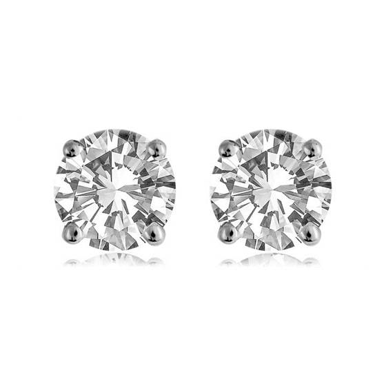 0.30ct VS/F Round Natural Diamond Stud Earrings