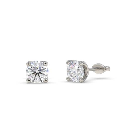 0.10ct Classic Round Diamond Stud Earrings