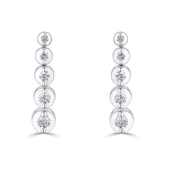 0.40ct Rosabella Diamond Graduating Drop Earrings