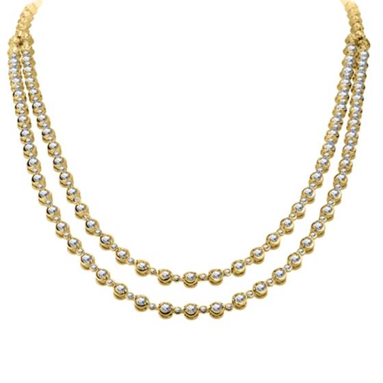 5.20ct Elegant Round Diamond Drop Necklace