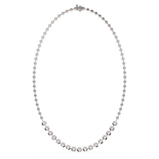 0.80ct Elegant Round Diamond Drop Necklace
