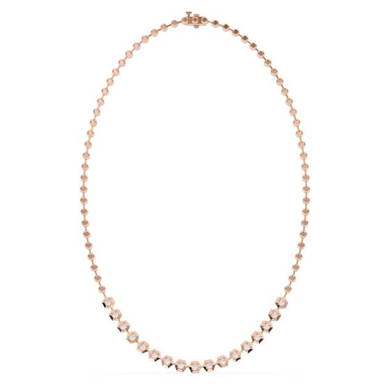 0.80ct Elegant Round Diamond Drop Necklace