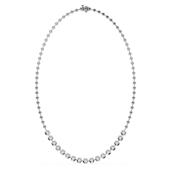 0.80ct Elegant Round Diamond Drop Necklace
