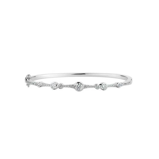 0.75ct Icicle Diamond Set Bangle