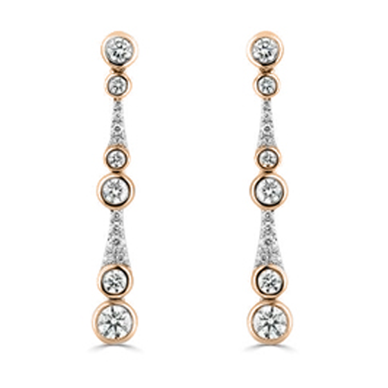 1.30ct Large Icicle Drop Earrings