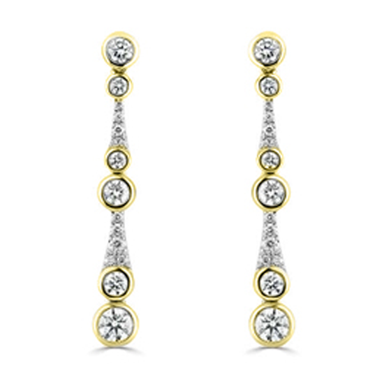 1.30ct Large Icicle Drop Earrings