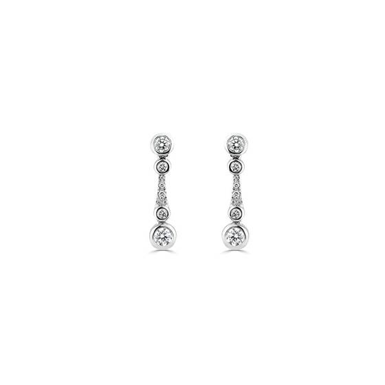 0.75ct Small Icicle Drop Earrings