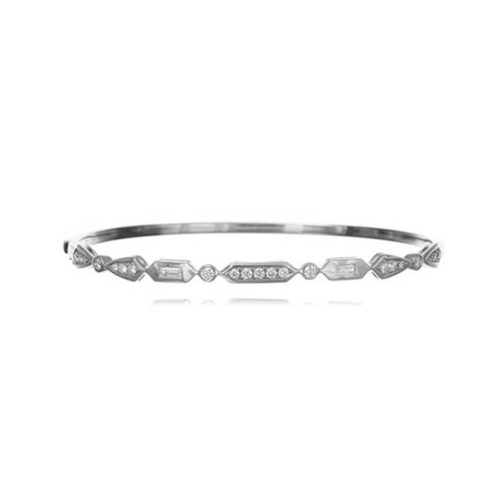 0.70ct Art Deco Diamond Set Bangle