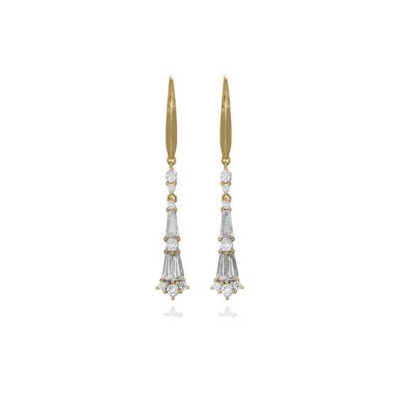1.30ct Diamond Reflection Drop Earrings