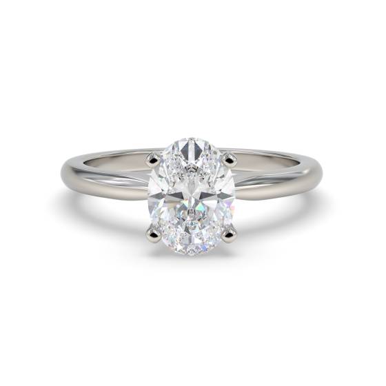 Oval Diamond Engagement Ring