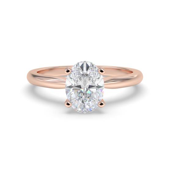 Oval Diamond Engagement Ring