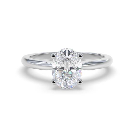 Oval Diamond Engagement Ring