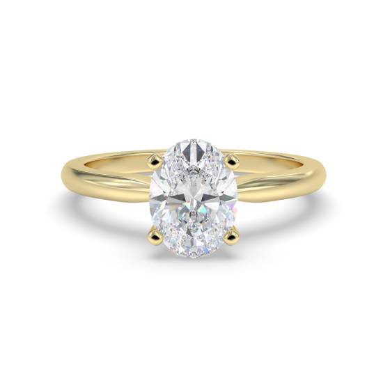 Oval Diamond Engagement Ring
