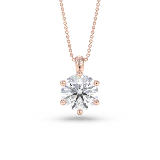 Classic Round Diamond Pendant