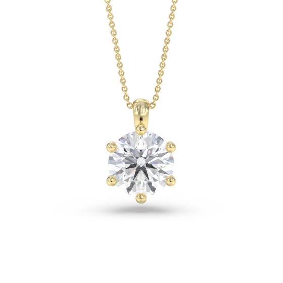 Classic Round Diamond Pendant