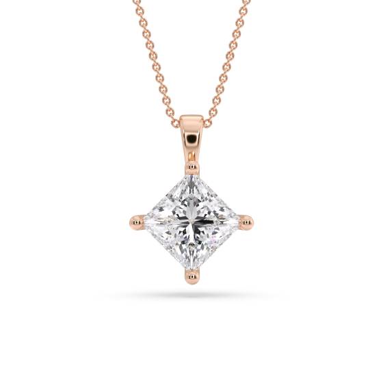 Lucida Princess Diamond Solitaire Pendant