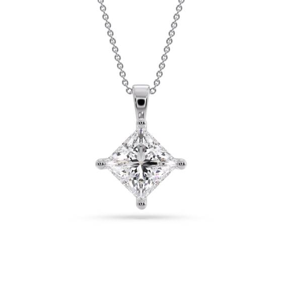 Lucida Princess Diamond Solitaire Pendant