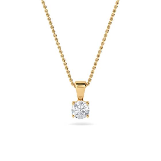 0.50ct VS/FG Round Natural Diamond Solitaire Pendant