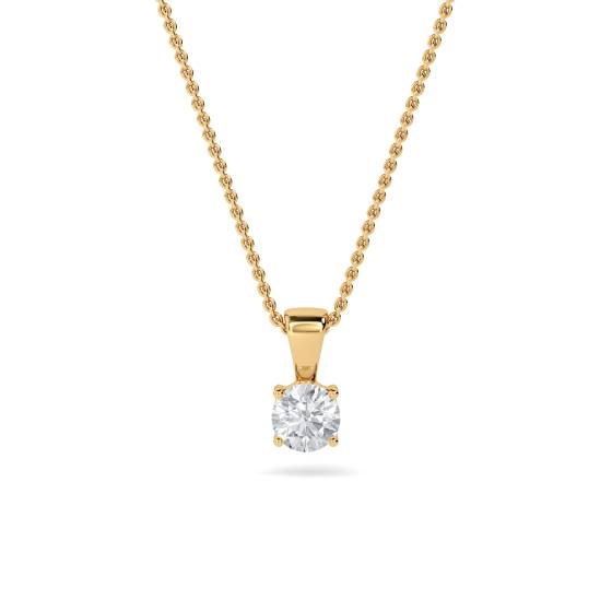 0.70ct VS2/F Traditional Round Labgrown Diamond Solitaire Pendant