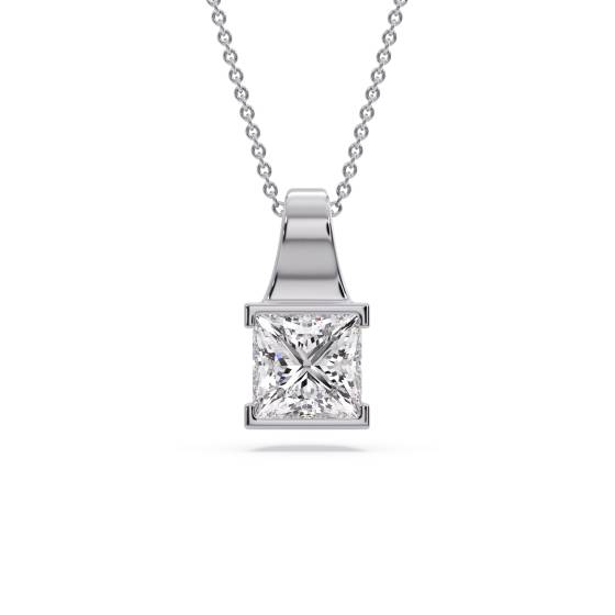 Princess Diamond Pendant