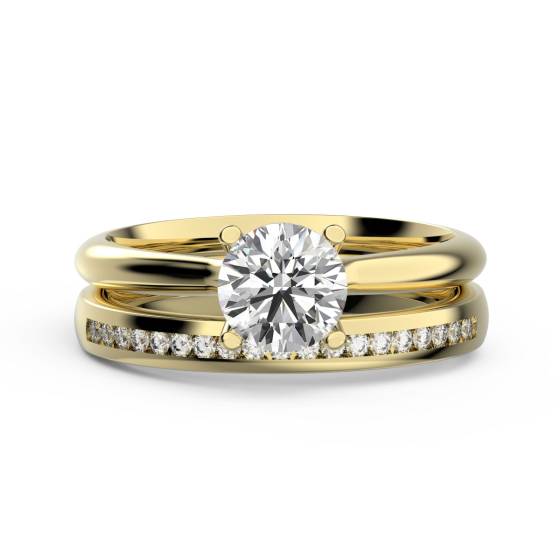 Round Diamond Solitaire Bridal Set